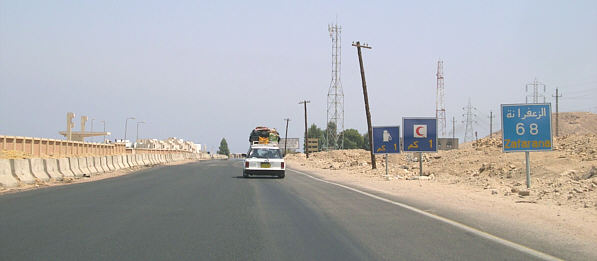Straße Suez Richtung Süden