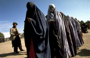 Burka tragende Frauen in Afghanistan
